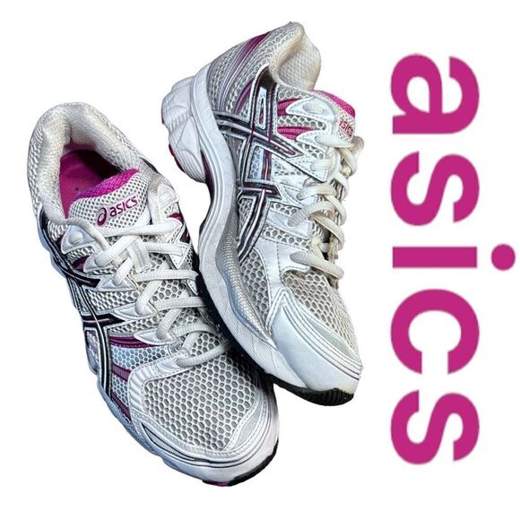 Asics Nimbus 12  Running Shoes Women Size 7 White Pink Jogging Running Walking - Picture 1 of 8